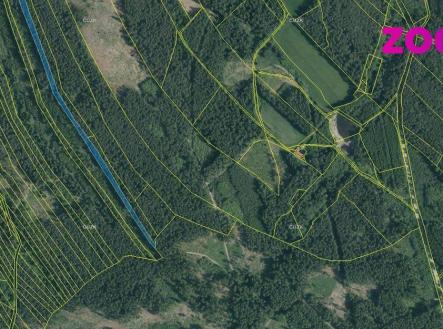 Prodej - pozemek, les, 4 056 m²