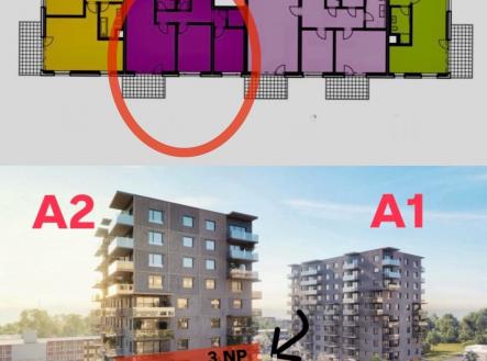 Stavba zvenku | Prodej bytu, 3+kk, 80 m²