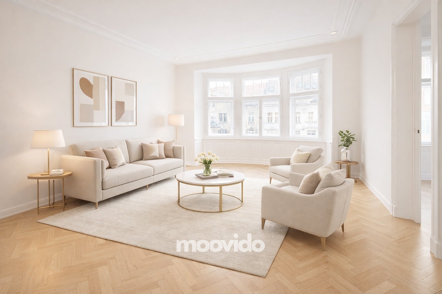 vizualizace obývací pokoj