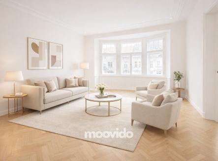 vizualizace obývací pokoj | Prodej bytu, 4+kk, 116 m²