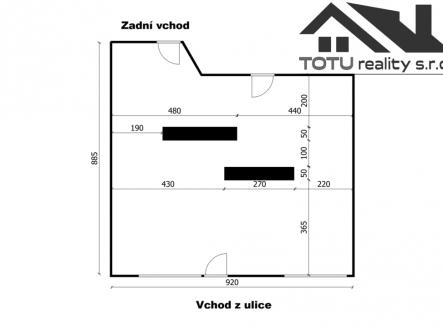 pudorys-text.png | Pronájem - obchodní prostor, 75 m²