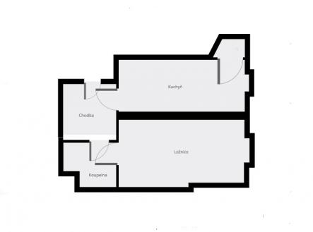 Pronájem bytu, 2+kk, 47 m²