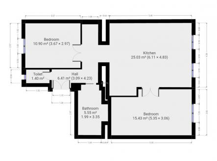 Pronájem bytu, 3+kk, 67 m²
