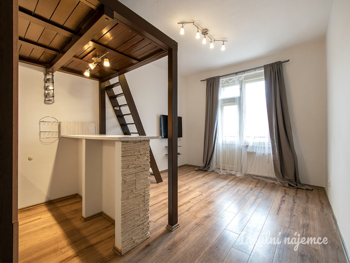 Pronájem bytu 1+kk, Jeseniova, Žižkov, 16000 Kč/měs, 31 m2