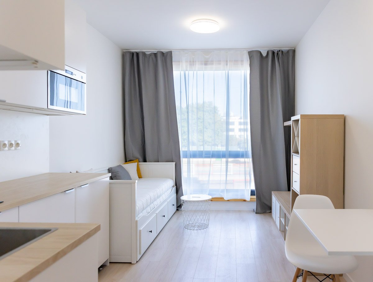 Pronájem bytu 1+kk, Poděbradská, Vysočany, 14800 Kč/měs, 18 m2