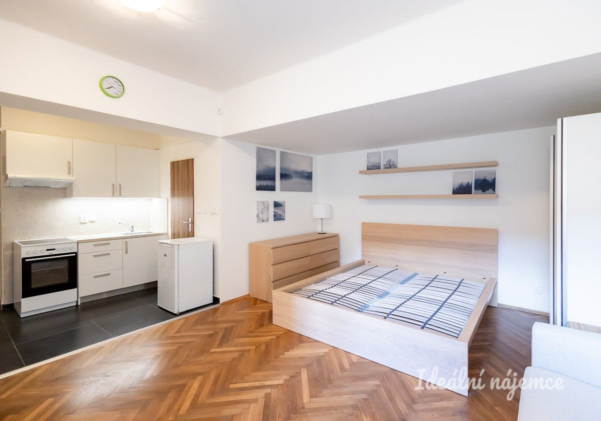 Pronájem bytu 1+kk, Sokolovská 17.900,- , Karlín, 31 m2