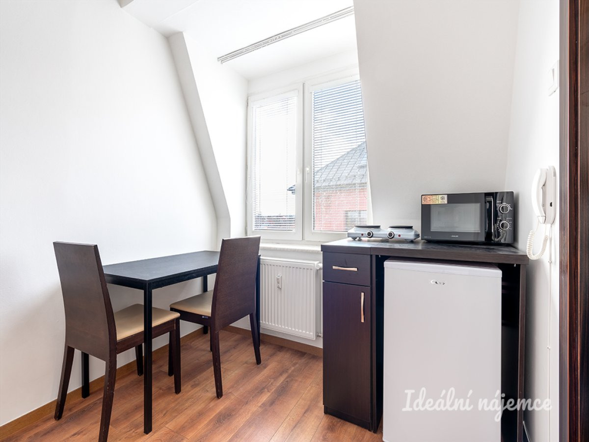 Pronájem bytu 1+kk, Suchdolské náměstí, Suchdol, 12900 Kč/ měs.,  18 m2