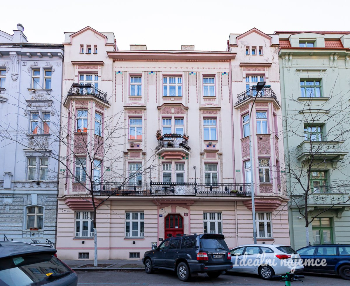 Pronájem bytu 2+kk, Březinova, Karlín, 21800 Kč/měs, 50 m2