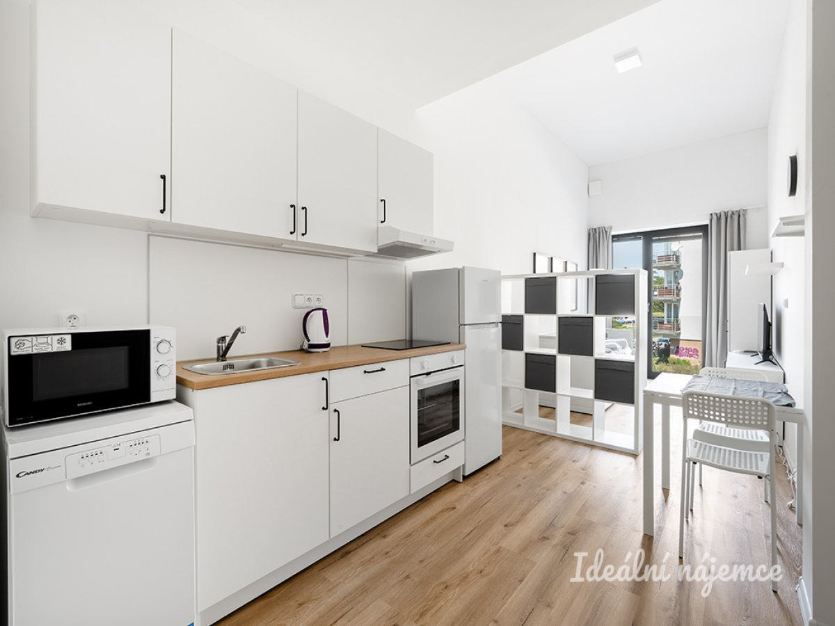 Pronájem bytu 1+kk, Za černým mostem, Kyje, 15 900Kč/měs, 25 m2