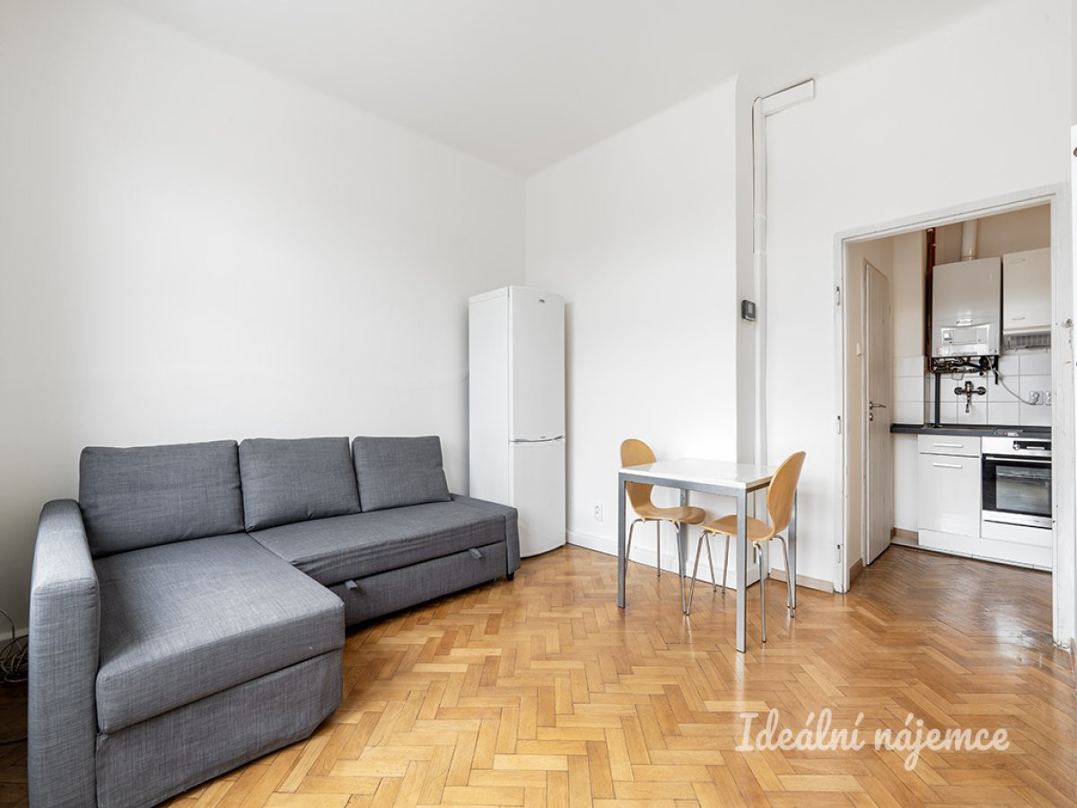 Pronájem bytu 1+kk, Chrudimská, Vinohrady, 17000 Kč/měs, 22 m2