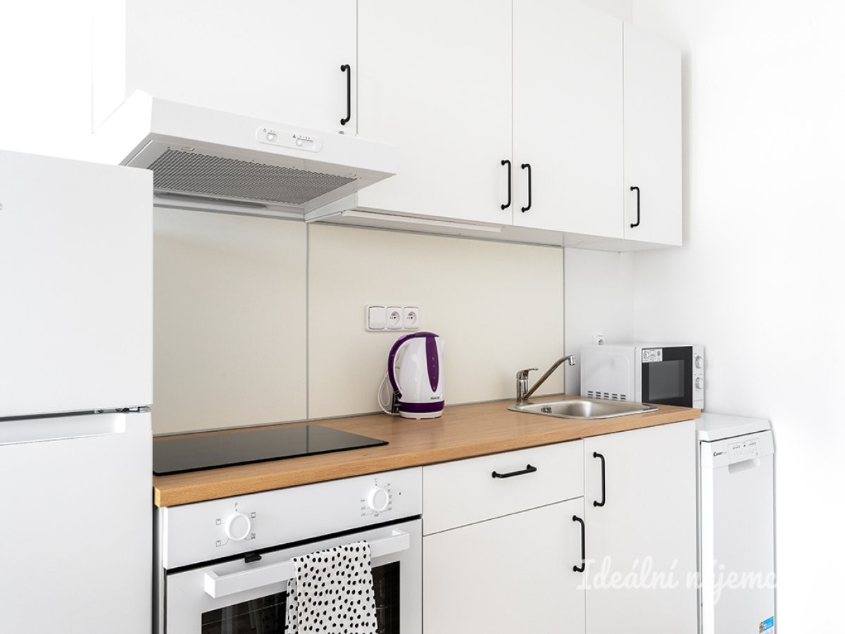 Pronájem bytu 1+kk, Za Černým mostem, Kyje, 15500 Kč/měs, 27 m2