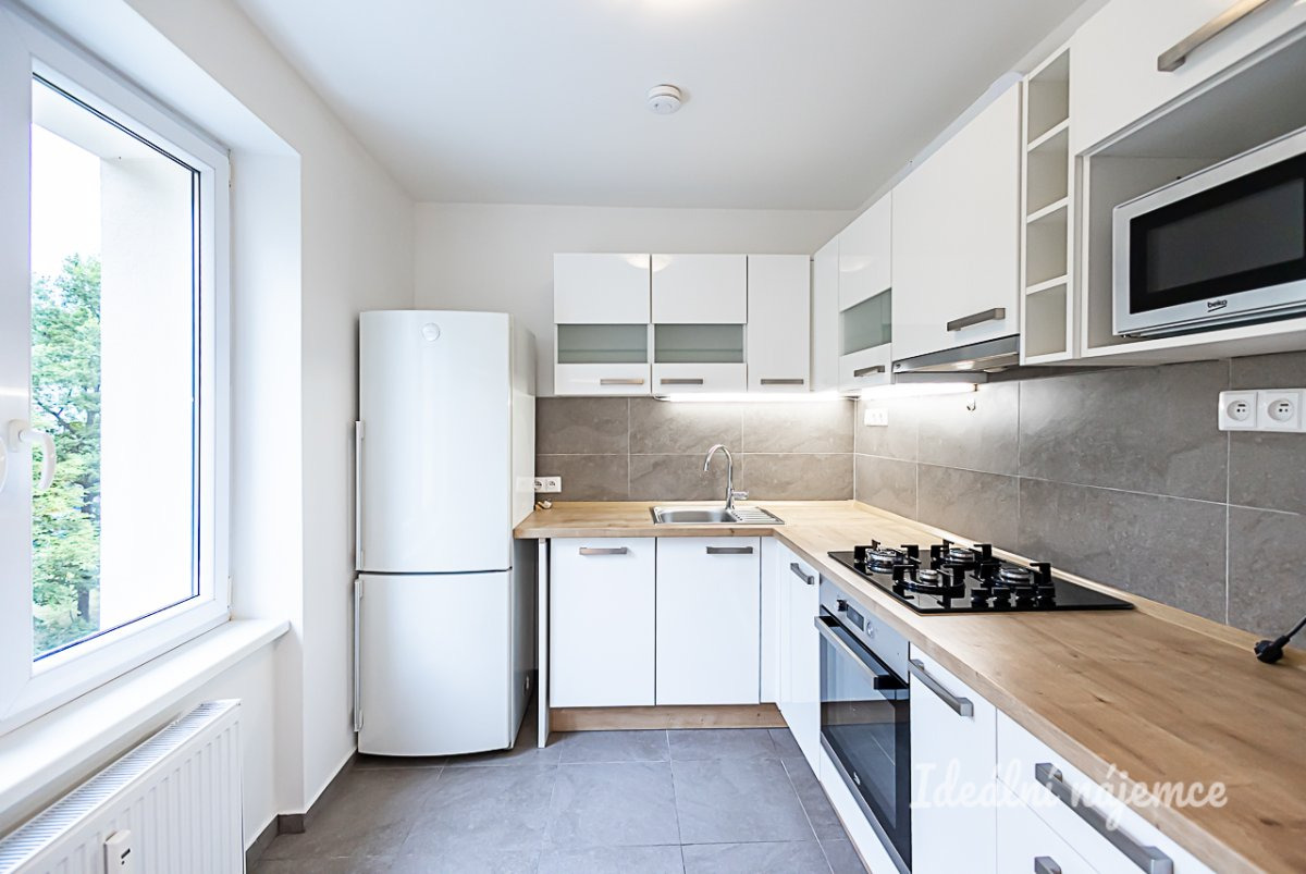 Pronájem bytu 2+1 s balkonem a sklepem, Zelenečská, Hloubětín, 24000 Kč/měs, 54 m2