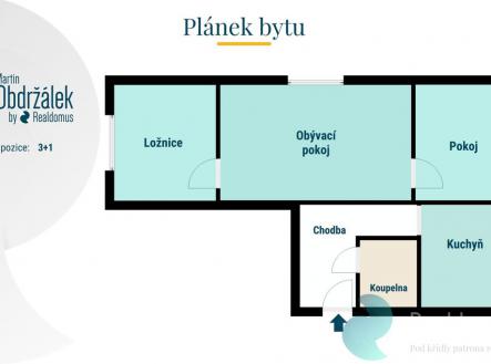 Pronájem bytu, 3+1, 51 m²