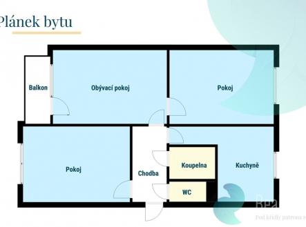 oski-planek-bytu-pristoupimska-praha.jpg | Prodej bytu, 3+1, 78 m²