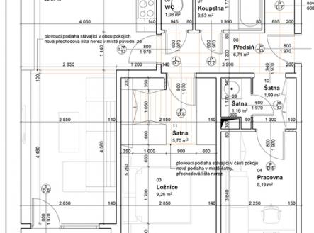 planek.jpg | Pronájem bytu, 4+kk, 83 m²