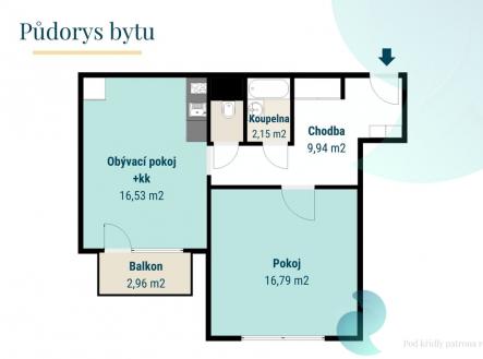 byt-netolicka-daria.jpg | Pronájem bytu, 1+1, 49 m²