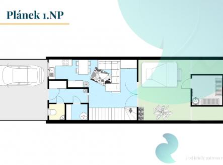 Plánek 1.NP | Prodej - dům/vila, 80 m²