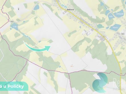 jedlova-u-policky-3.png | Prodej - pozemek, zemědělská půda, 2 196 m²