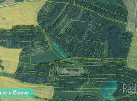 krasovice-u-cizove-2.png | Prodej - pozemek, trvalý travní porost, 1 215 m²