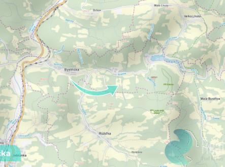 bystricka-3.png | Prodej - pozemek, les, 16 784 m²