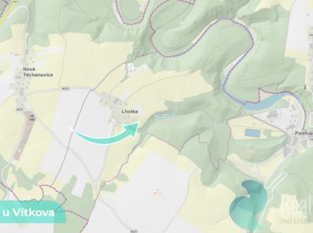 lhotka-u-vitkova-3.png | Prodej - pozemek, trvalý travní porost, 2 776 m²