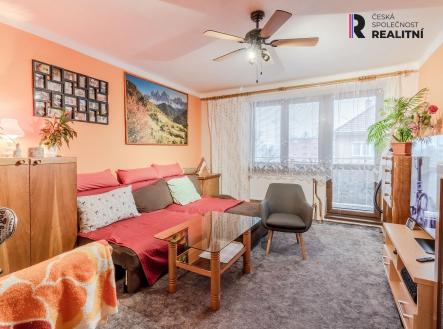 obývací pokoj s balkonem | Prodej bytu, 3+1, 71 m²