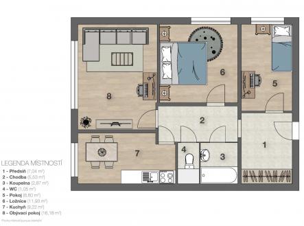 . | Prodej bytu, 3+1, 64 m²