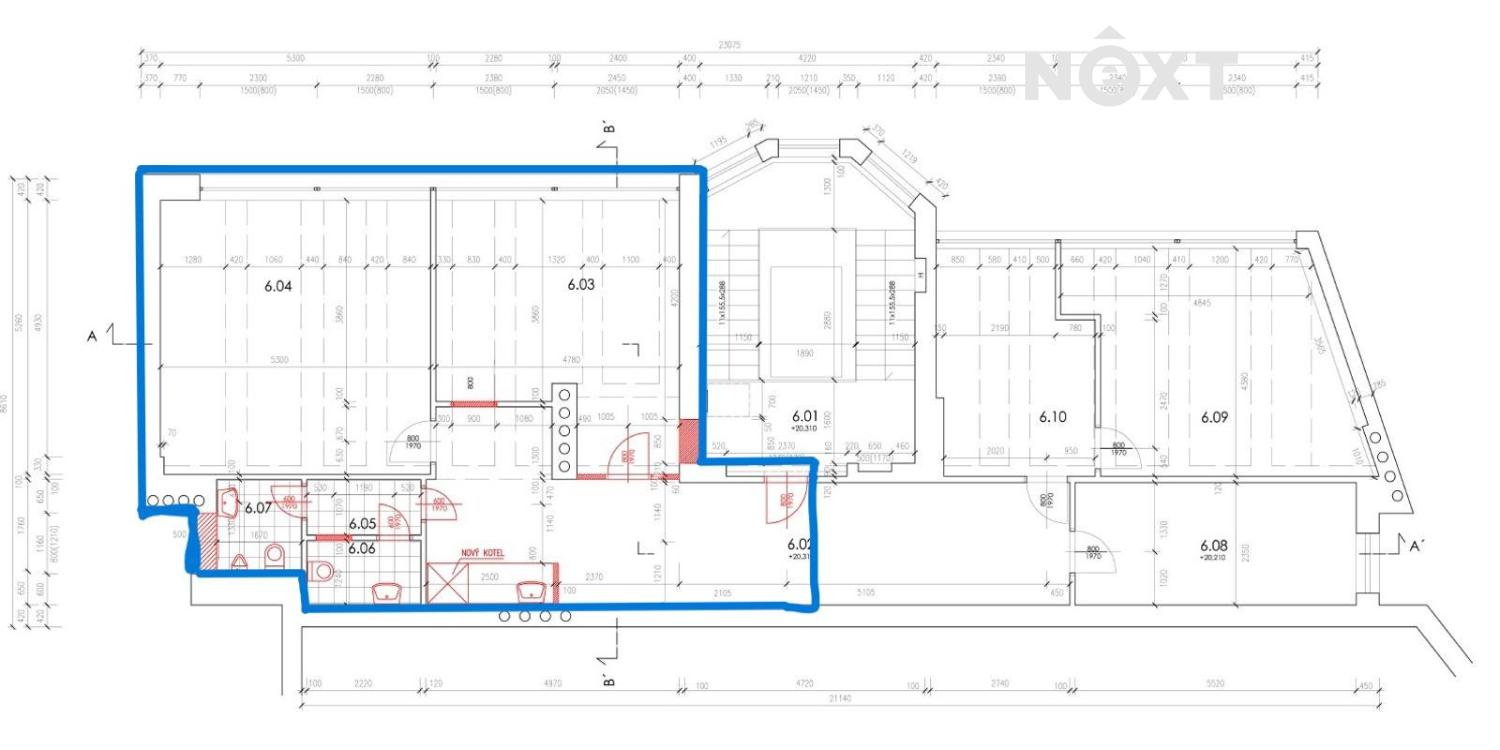 Pronájem komerční Kanceláře, 70㎡