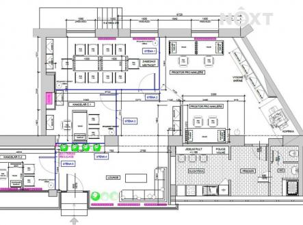 Pronájem - kanceláře, 90 m²
