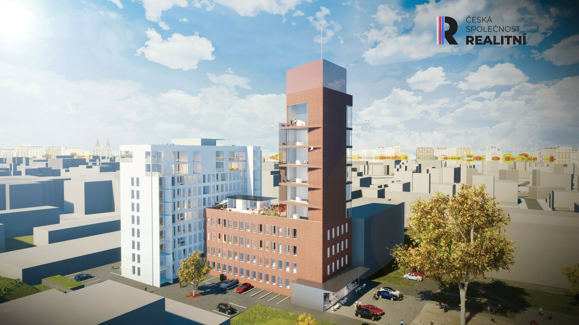 Pronájem vybaveného bytu 1kk v novostavbě BD, Zlín centrum, Lorencova ul. + kryté parkovací stání