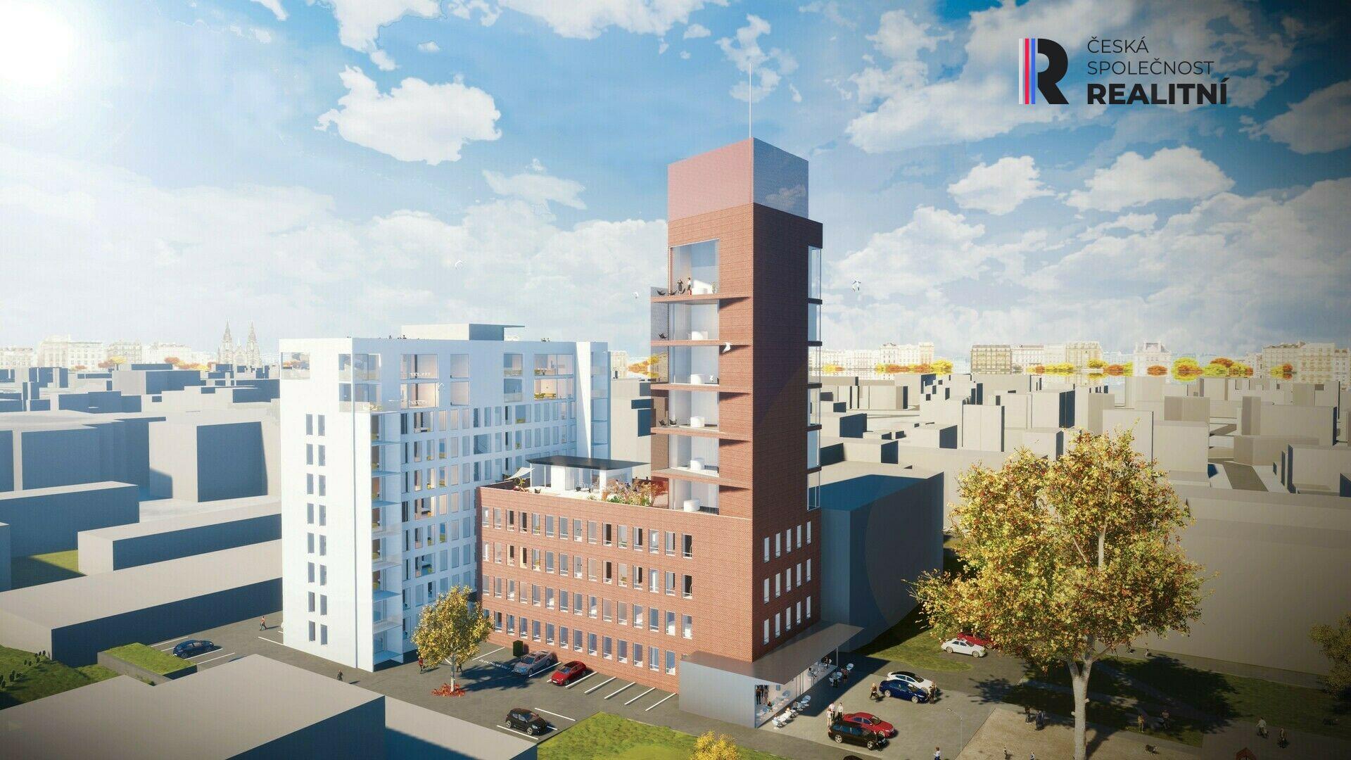 Pronájem vybaveného bytu 1kk v novostavbě BD, Zlín centrum, Lorencova ul. + kryté parkovací stání