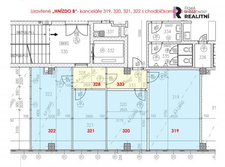 Pronájem - kanceláře, 82 m²