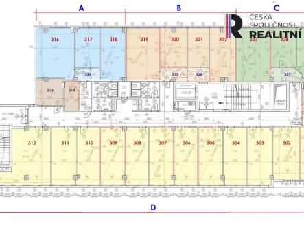 Pronájem - kanceláře, 82 m²