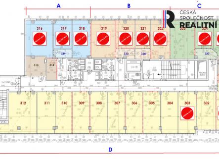Pronájem - kanceláře, 18 m²