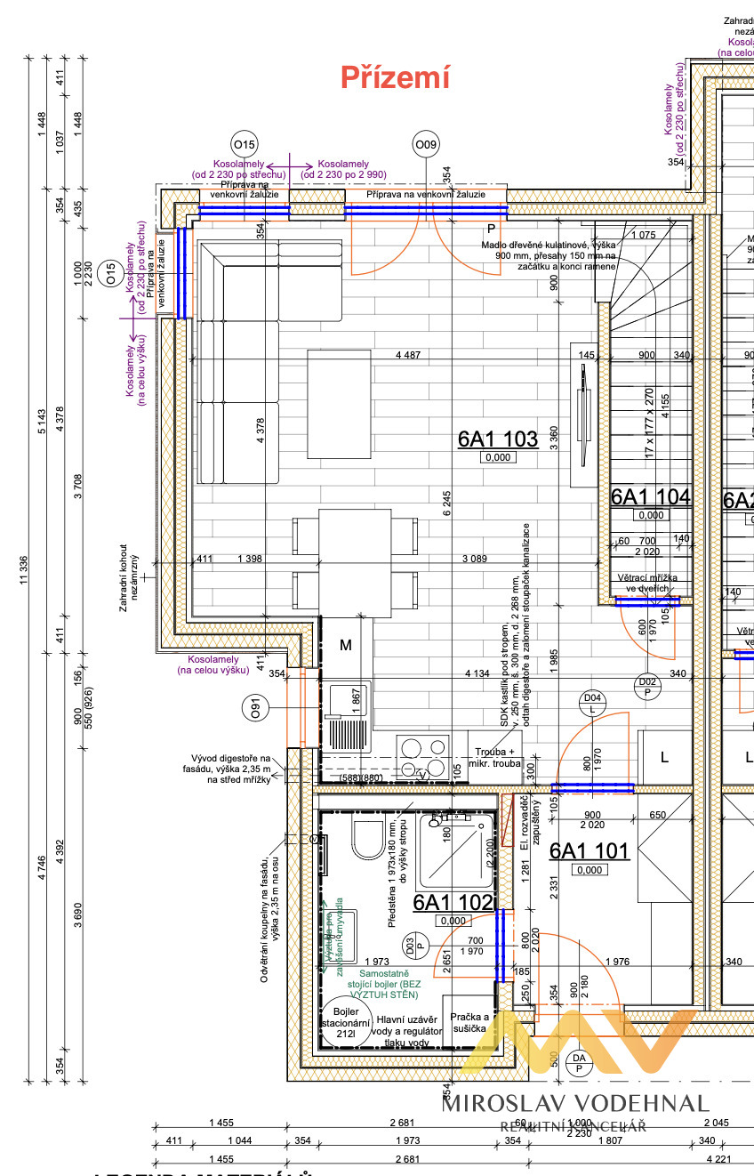 Pronájem bytu 3+kk v RD, 85 m² se zahradou, Smiřice - Rodov. 