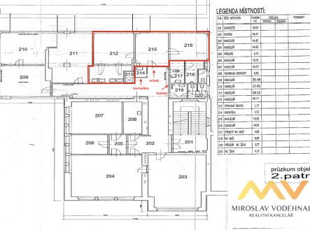 Pronájem - kanceláře, 62 m²