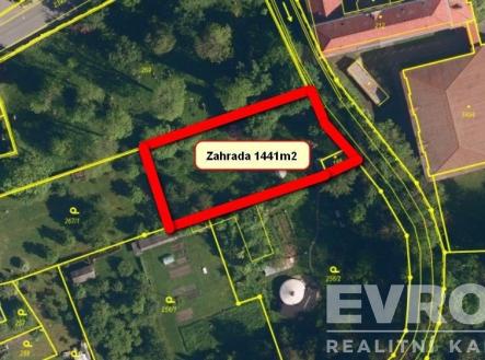 . | Prodej - pozemek, zahrada, 1 441 m²