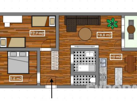 . | Prodej bytu, 3+1, 66 m²