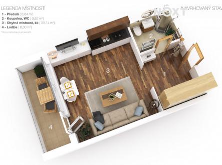 Prodej bytu, 1+kk, 30 m²