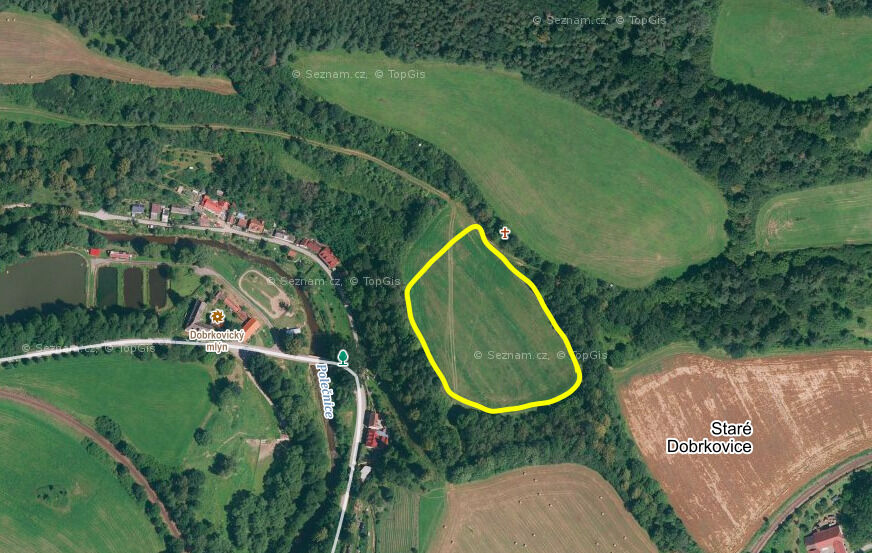 Prodej pozemku, orná půda, 15.428 m2, Staré Dobrkovice