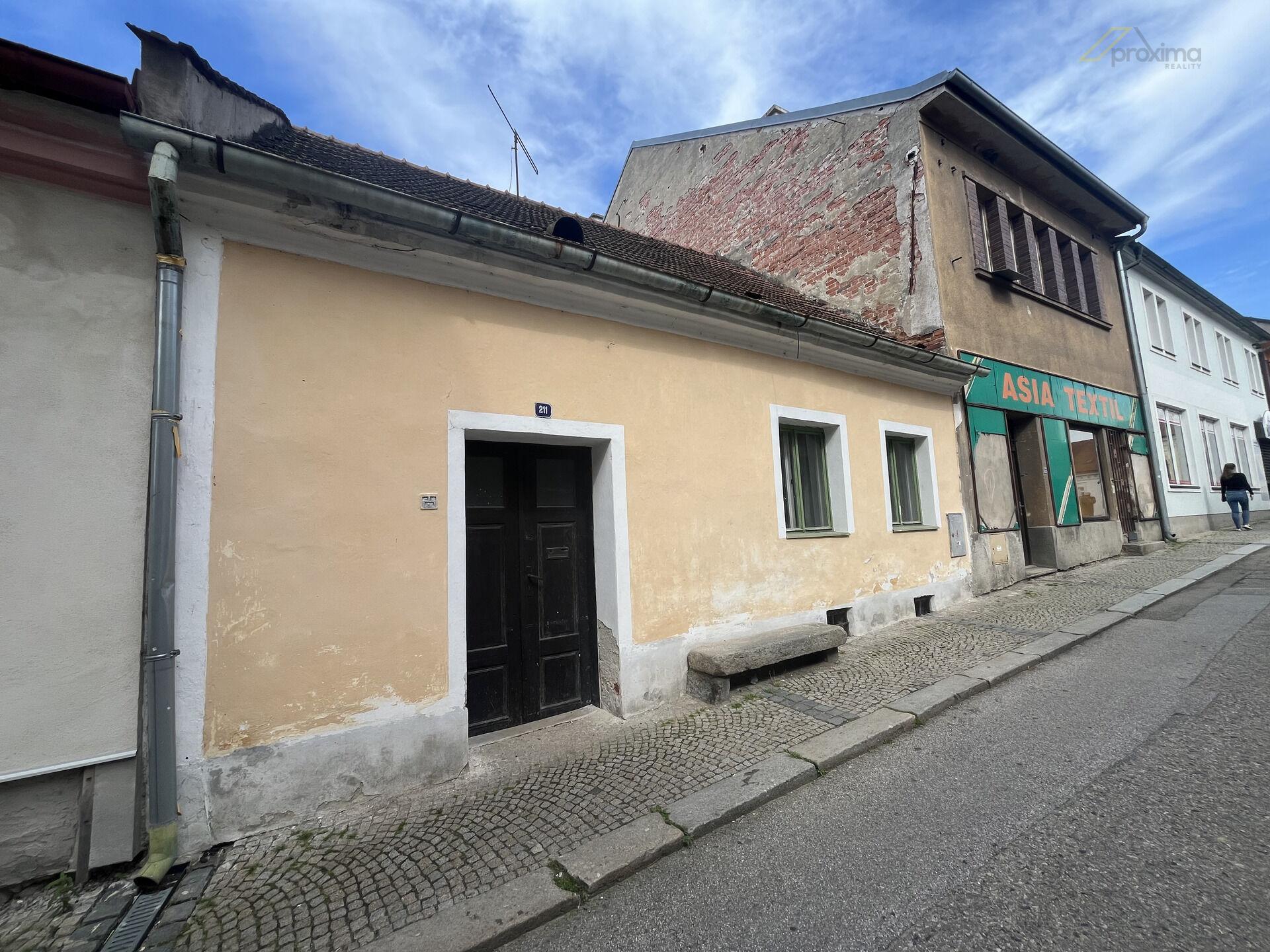 Prodej rodinného domu v centru Kaplice, ul. Pivovarská