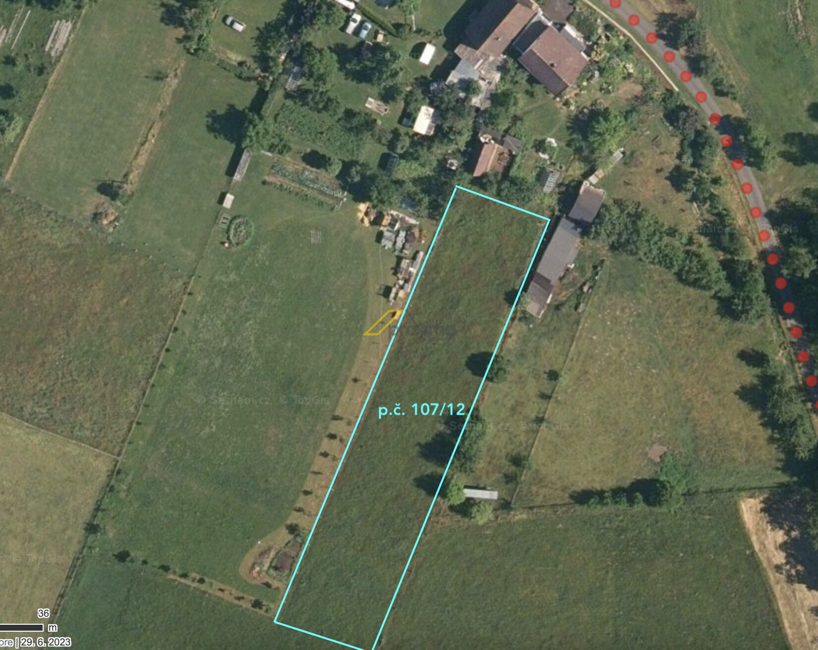 Prodej zemědělské půdy, k.ú. Hoslovice, Strakonice