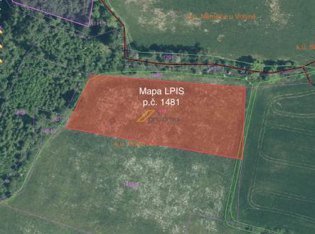 Prodej - pozemek, zemědělská půda, 5 549 m²