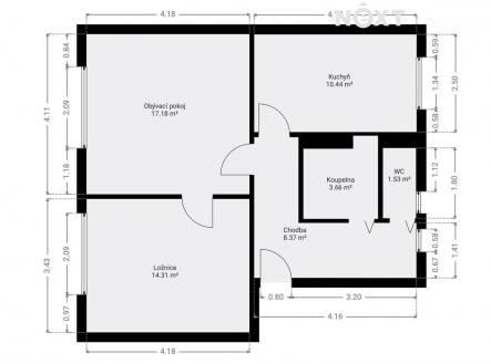 Prodej bytu, 2+1, 65 m²