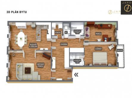 3D | Prodej bytu, 4+kk, 120 m²