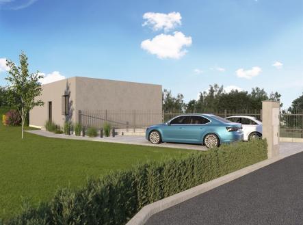 Pohled z projektové dokumentace | Prodej - pozemek pro bydlení, 2 052 m²