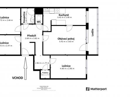. | Pronájem bytu, 4+1, 89 m²