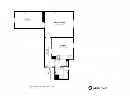 . | Prodej bytu, 2+1, 62 m²
