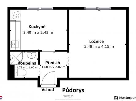 . | Pronájem bytu, 1+1, 30 m²