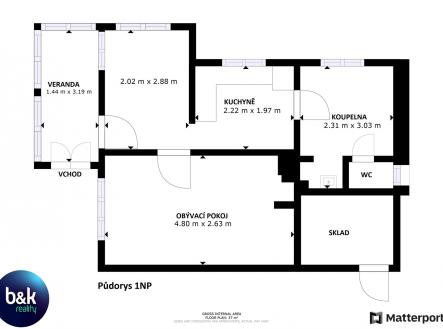 . | Prodej - chata/rekreační objekt, 37 m²